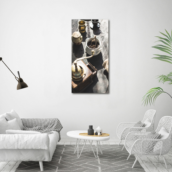Verticale canvasfoto Koffiemolen
