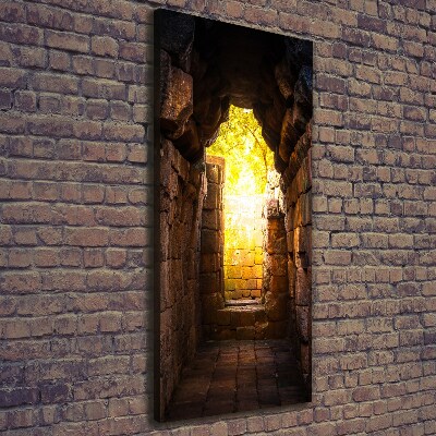 Verticaal schilderij op canvas De kasteelkelders