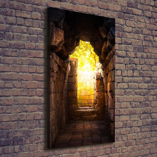 Verticaal schilderij op canvas De kasteelkelders