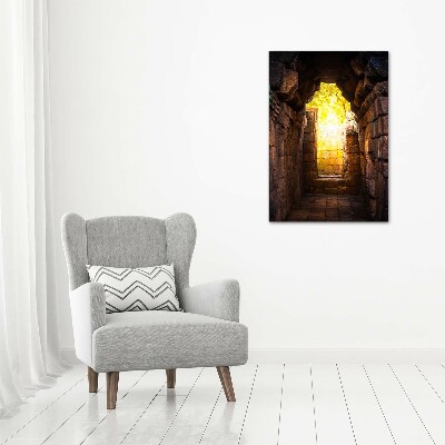 Verticaal schilderij op canvas De kasteelkelders