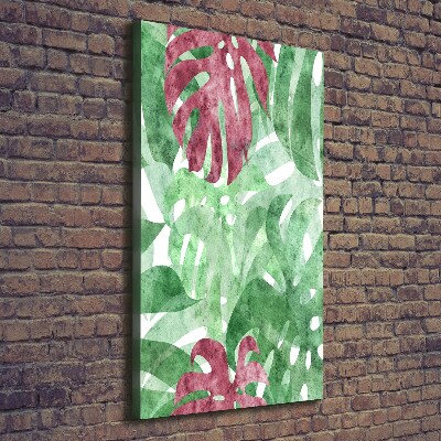 Verticale foto op canvas Monstera