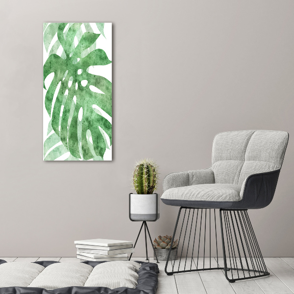 Verticale canvasfoto Monstera