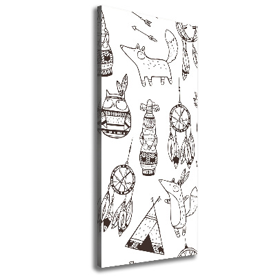 Verticale canvasfoto Indiase achtergrond