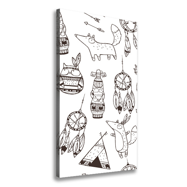 Verticale canvasfoto Indiase achtergrond