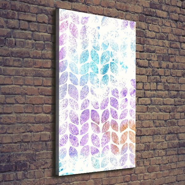 Verticaal canvasschilderij Kleurrijke bladeren