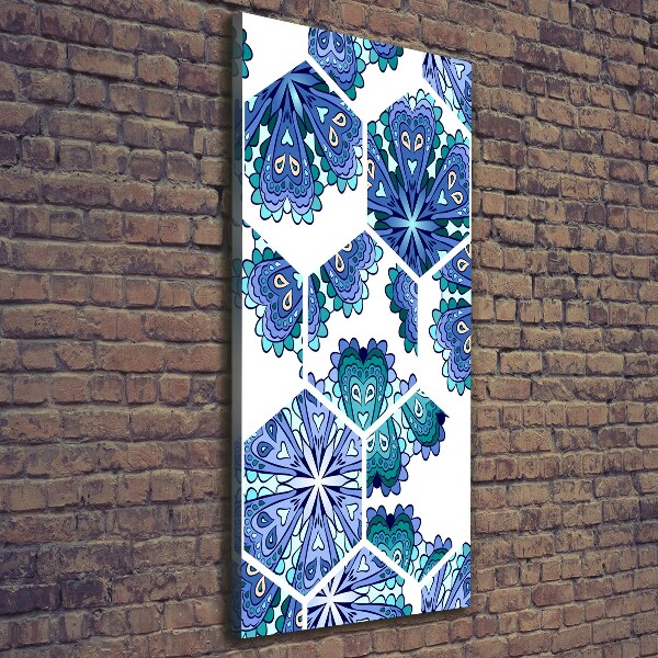 Verticaal canvasschilderij Mandala-elementen