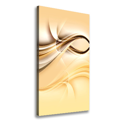 Verticaal canvasschilderij Abstracte golf