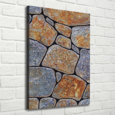 Verticale foto op canvas Achtergrond van stenen