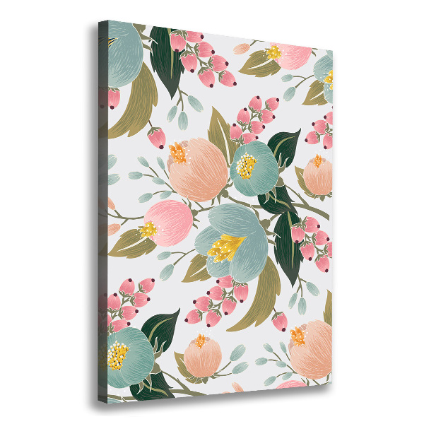 Verticale canvasfoto Lentebloemen