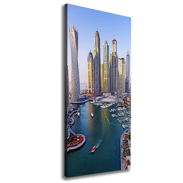 Verticaal schilderij op canvas Dubai Creek