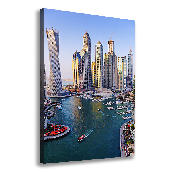 Verticaal schilderij op canvas Dubai Creek