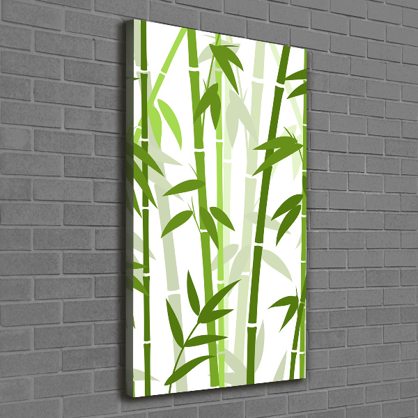 Verticaal schilderij op canvas Bamboe