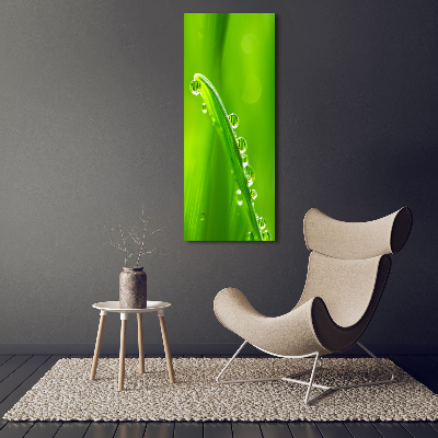 Verticale canvasfoto grassprieten