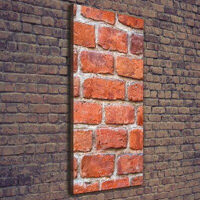Verticaal schilderij op canvas Bakstenen muur