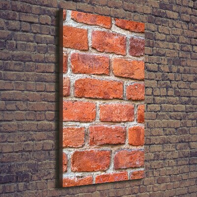 Verticaal schilderij op canvas Bakstenen muur