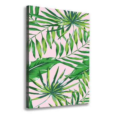 Verticale canvasfoto Tropische bladeren