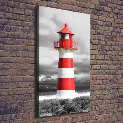 Verticaal canvasschilderij Vuurtoren