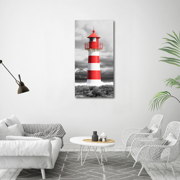 Verticaal canvasschilderij Vuurtoren