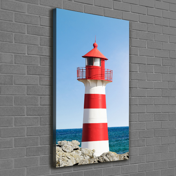 Verticaal schilderij op canvas Vuurtoren