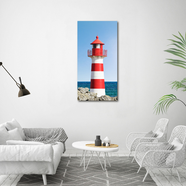 Verticaal schilderij op canvas Vuurtoren