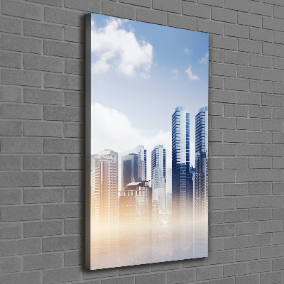 Verticale foto op canvas Wolkenkrabbers