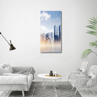 Verticale foto op canvas Wolkenkrabbers