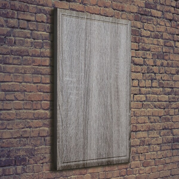 Verticale canvasfoto Hout