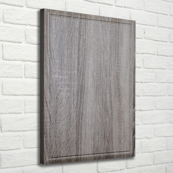 Verticale canvasfoto Hout