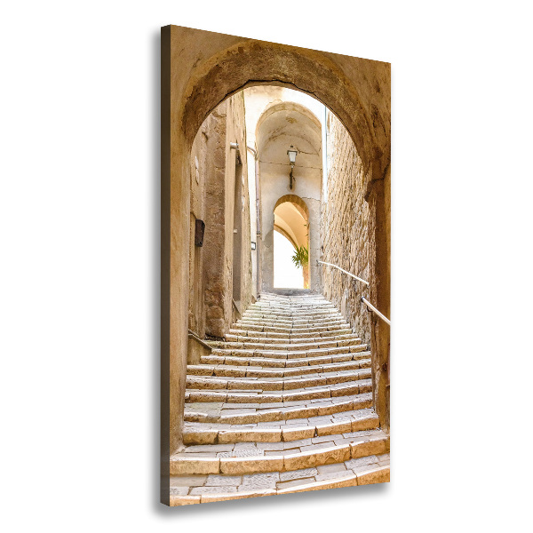 Verticaal schilderij op canvas Smalle straatjes