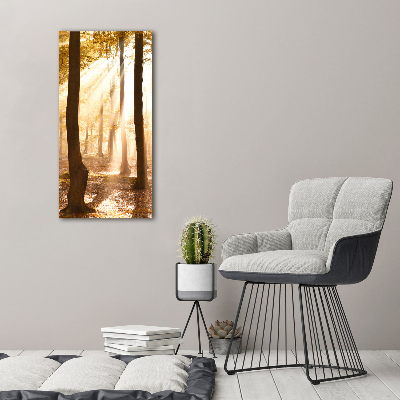 Verticale canvasfoto Bos in de herfst