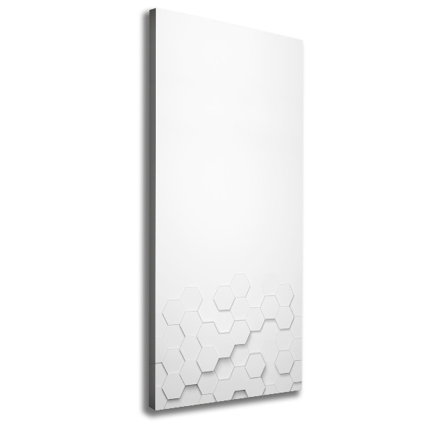 Verticaal canvasschilderij Achtergrond met zeshoeken