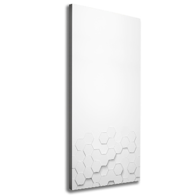 Verticaal canvasschilderij Achtergrond met zeshoeken