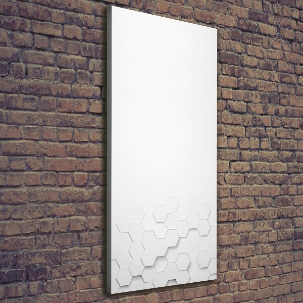 Verticaal canvasschilderij Achtergrond met zeshoeken