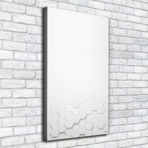 Verticaal canvasschilderij Achtergrond met zeshoeken