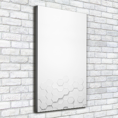 Verticaal canvasschilderij Achtergrond met zeshoeken