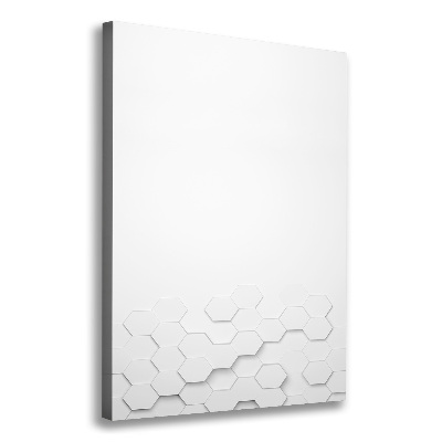 Verticaal canvasschilderij Achtergrond met zeshoeken