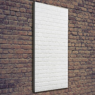 Verticaal canvasschilderij Bakstenen muur