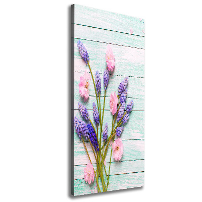 Verticale canvasfoto Druifhyacint