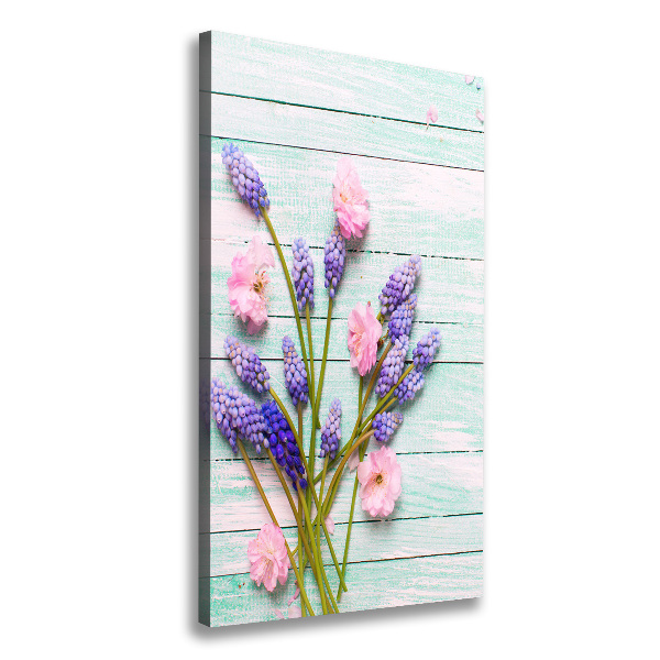 Verticale canvasfoto Druifhyacint