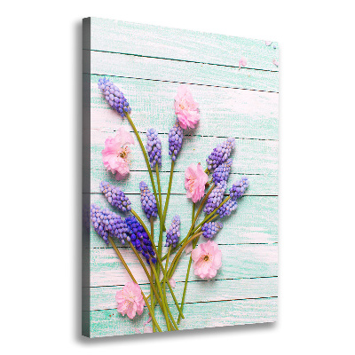 Verticale canvasfoto Druifhyacint