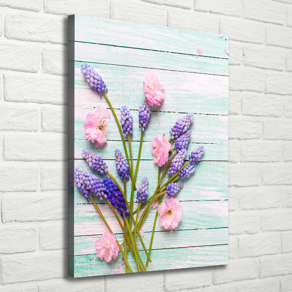 Verticale canvasfoto Druifhyacint