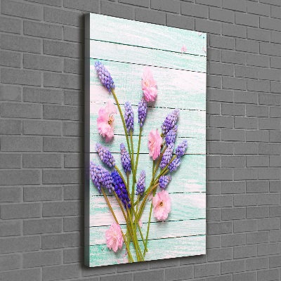 Verticale canvasfoto Druifhyacint