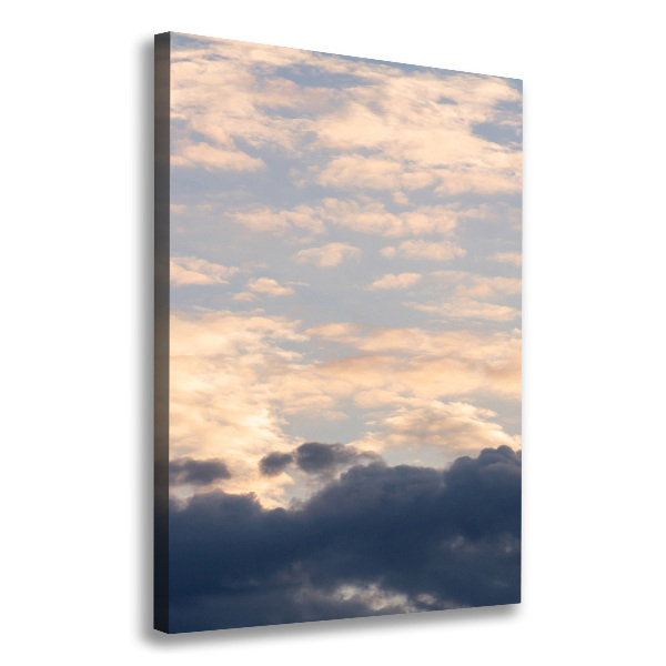 Verticale foto op canvas Wolken aan de hemel