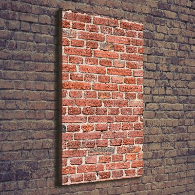 Verticale canvasfoto Bakstenen muur