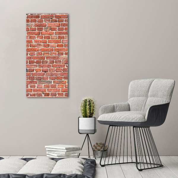 Verticale canvasfoto Bakstenen muur