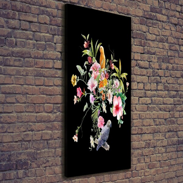 Verticale canvasfoto Hawaiiaans patroon