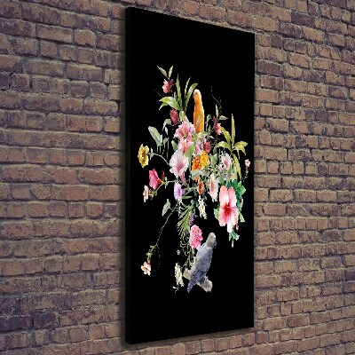 Verticale canvasfoto Hawaiiaans patroon