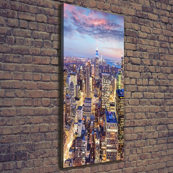 Verticale foto op canvas New York