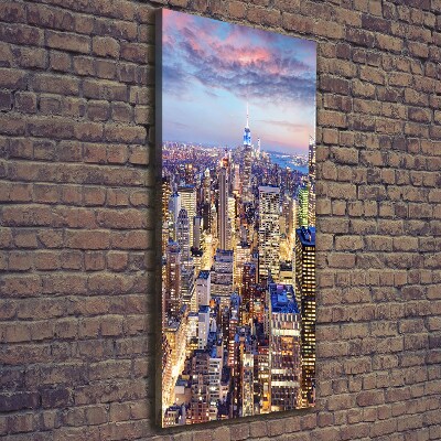 Verticale foto op canvas New York