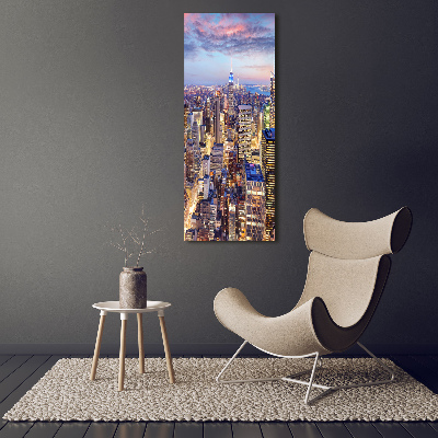Verticale foto op canvas New York